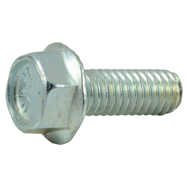 Midwest Fastener Grade 5, 5/16"-18 Flange Bolt, Zinc Plated Steel, 7/8 in L, 10 PK 34784 - main